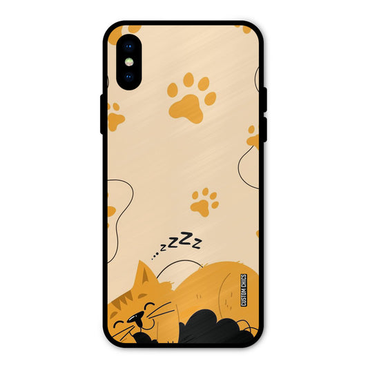 Yellow Paws iPhone XS Mobile Back Cover - Cute PrintShield Case