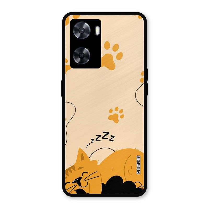 Yellow Paws Oppo A57 2022 Mobile Back Cover - Cute PrintShield Case