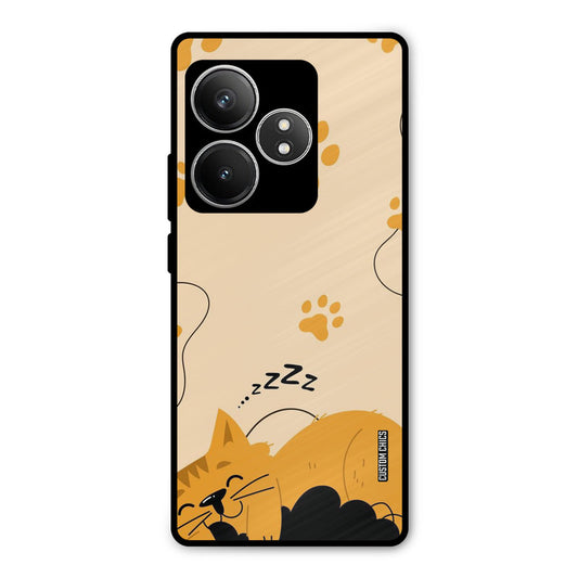 Yellow Paws Realme GT 6T Mobile Back Cover - Cute PrintShield Case