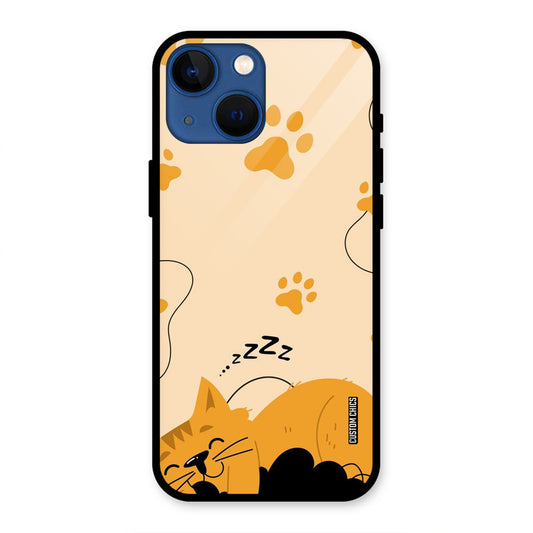 Yellow Paws iPhone 13 Mini Mobile Back Cover - Cute PrintShield Case