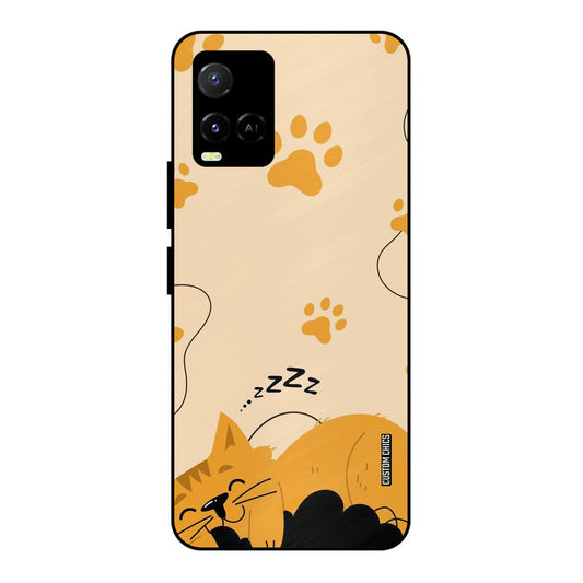 Yellow Paws Vivo Y33s Mobile Back Cover - Cute PrintShield Case