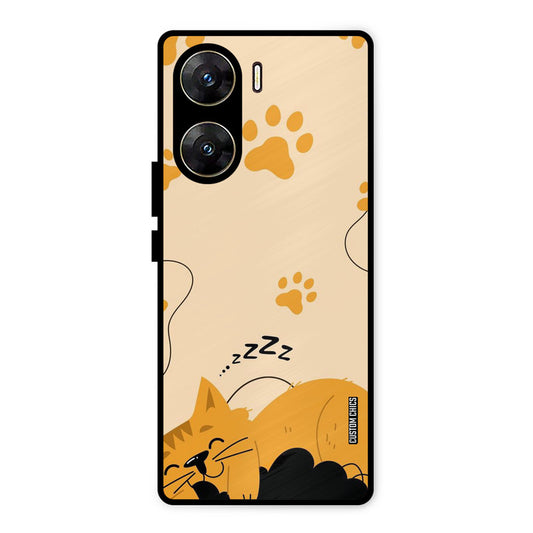 Yellow Paws Vivo V29e Mobile Back Cover - Cute PrintShield Case