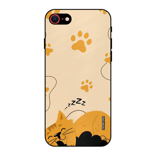 Yellow Paws iPhone SE 2020 Mobile Back Cover - Cute PrintShield Case