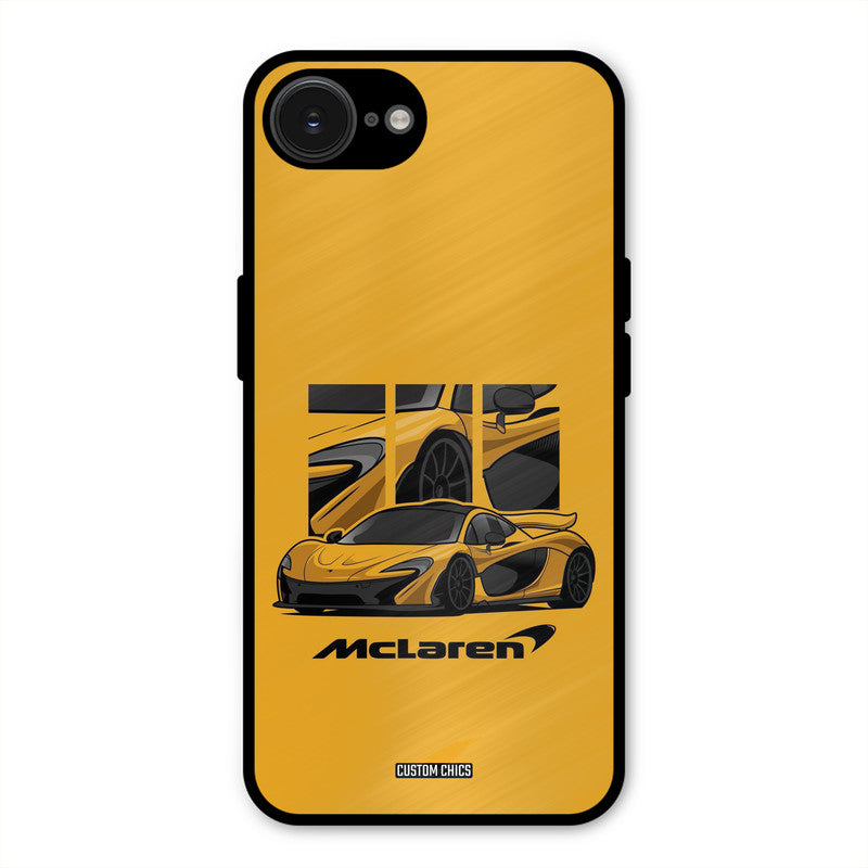 Yellow Super Sportscar iPhone 16e Mobile Back Cover - Car&Bike PrintShield Case