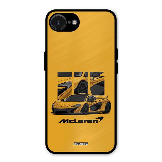 Yellow Super Sportscar iPhone 16e Mobile Back Cover - Car&Bike PrintShield Case