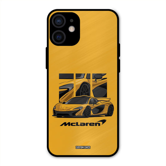 Yellow Super Sportscar iPhone 12 Mini Mobile Back Cover - Car&Bike PrintShield Case
