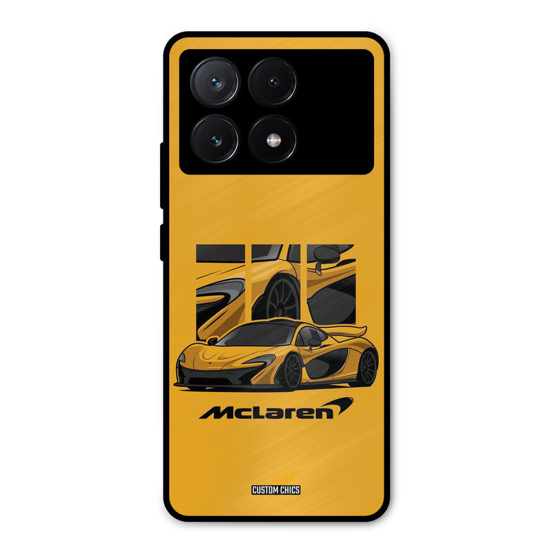 Yellow Super Sportscar Poco X6 Pro Mobile Back Cover - Car&Bike PrintShield Case