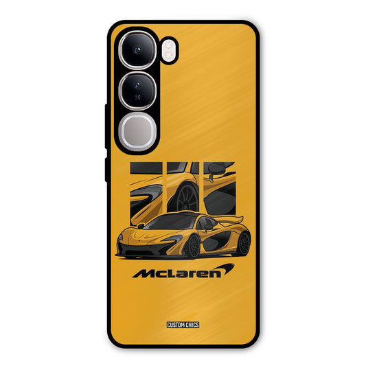 Yellow Super Sportscar Vivo Y300 Mobile Back Cover - Car&Bike PrintShield Case
