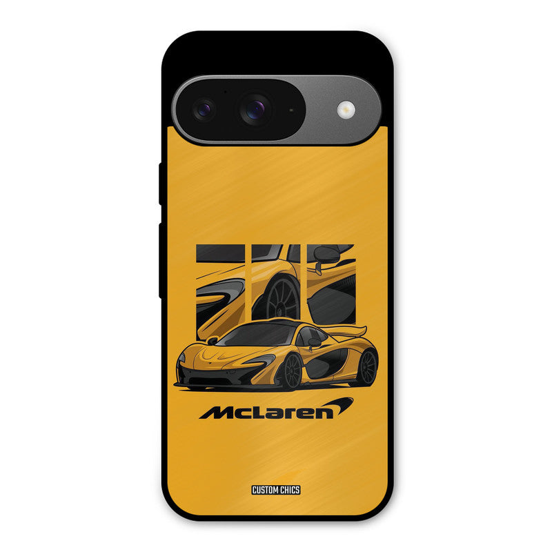 Yellow Super Sportscar Google Pixel 9 Mobile Back Cover - Car&Bike PrintShield Case