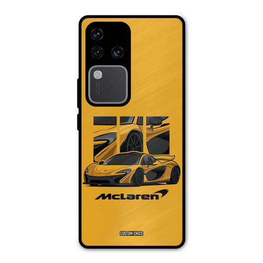 Yellow Super Sportscar Vivo V30 Pro Mobile Back Cover - Car&Bike PrintShield Case