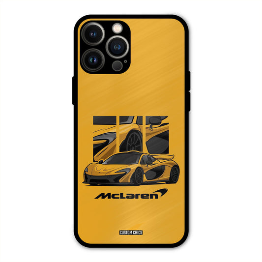 Yellow Super Sportscar iPhone 13 Pro Max Mobile Back Cover - Car&Bike PrintShield Case
