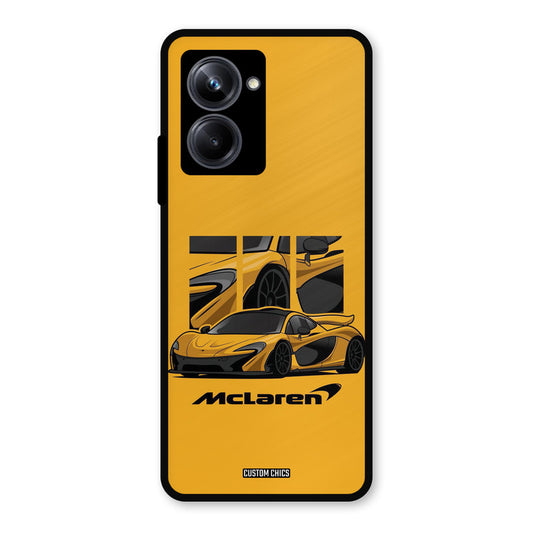 Yellow Super Sportscar Realme 10 Pro Mobile Back Cover - Car&Bike PrintShield Case
