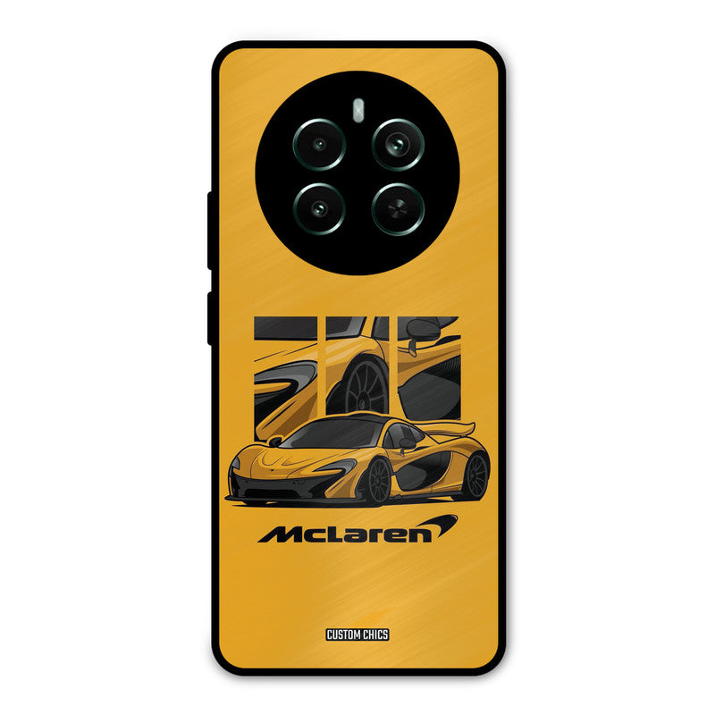 Yellow Super Sportscar Realme 12 Plus Mobile Back Cover - Car&Bike PrintShield Case