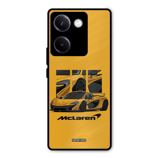 Yellow Super Sportscar Vivo Y300 Plus Mobile Back Cover - Car&Bike PrintShield Case