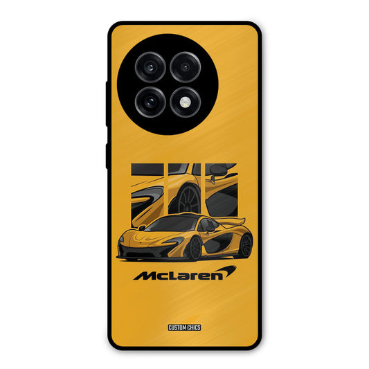 Yellow Super Sportscar OnePlus 13R Mobile Back Cover - Car&Bike PrintShield Case