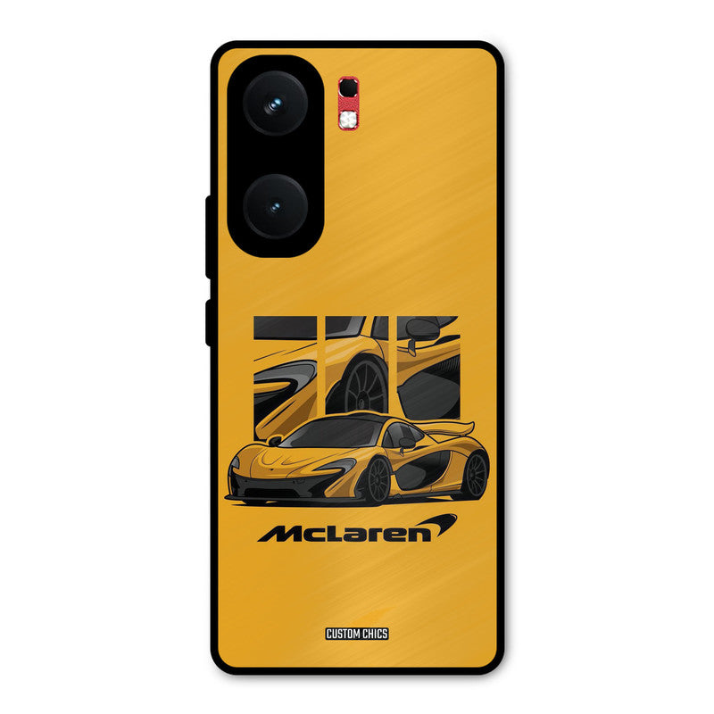 Yellow Super Sportscar iQOO Neo 9 Pro Mobile Back Cover - Car&Bike PrintShield Case
