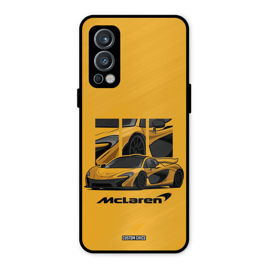 Yellow Super Sportscar OnePlus Nord 2 5G Mobile Back Cover - Car&Bike PrintShield Case
