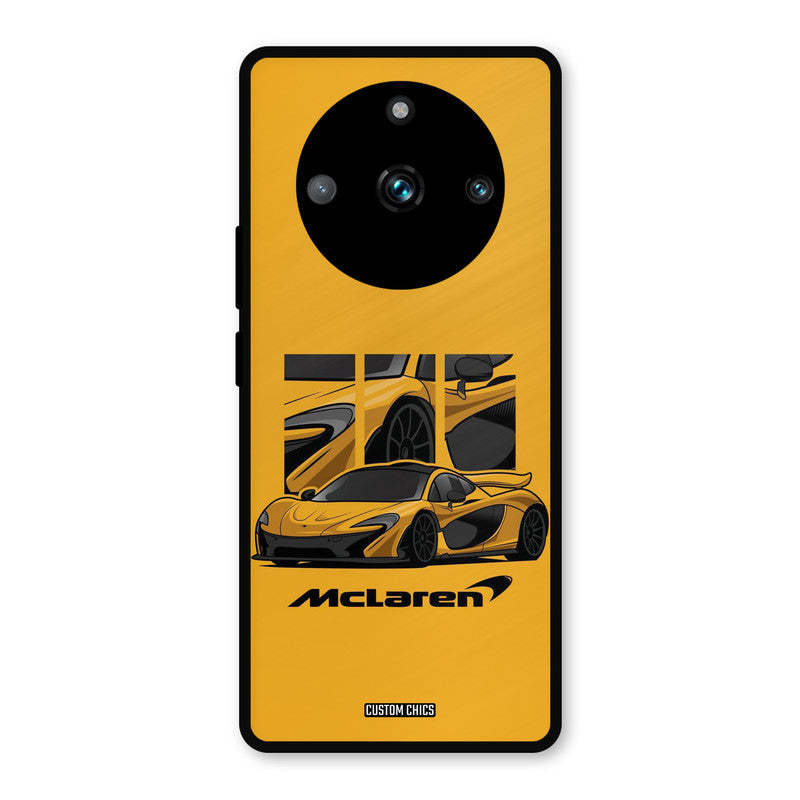 Yellow Super Sportscar Realme 11 Pro Plus Mobile Back Cover - Car&Bike PrintShield Case