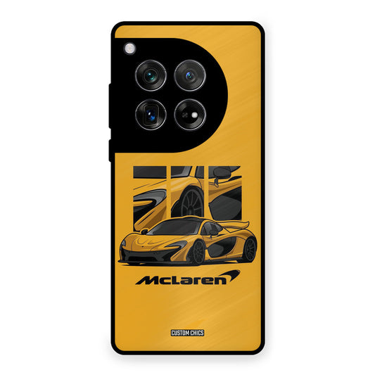 Yellow Super Sportscar OnePlus 12 Mobile Back Cover - Car&Bike PrintShield Case