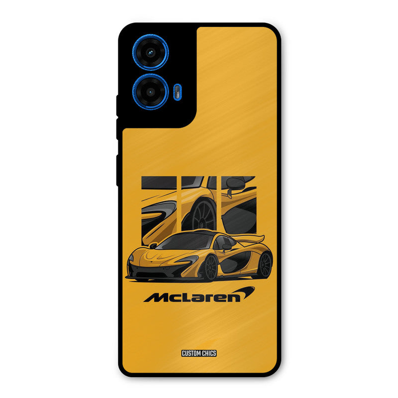 Yellow Super Sportscar Moto G45 Mobile Back Cover - Car&Bike PrintShield Case