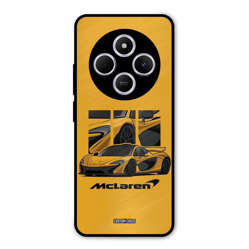 Yellow Super Sportscar Poco C75 Mobile Back Cover - Car&Bike PrintShield Case
