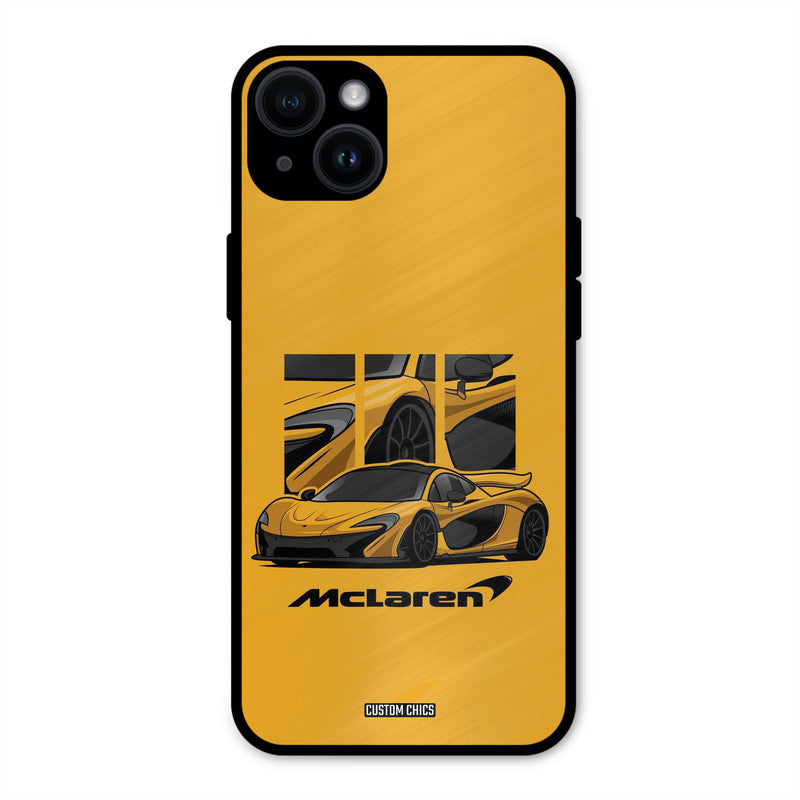 Yellow Super Sportscar iPhone 14 Plus Mobile Back Cover - Car&Bike PrintShield Case