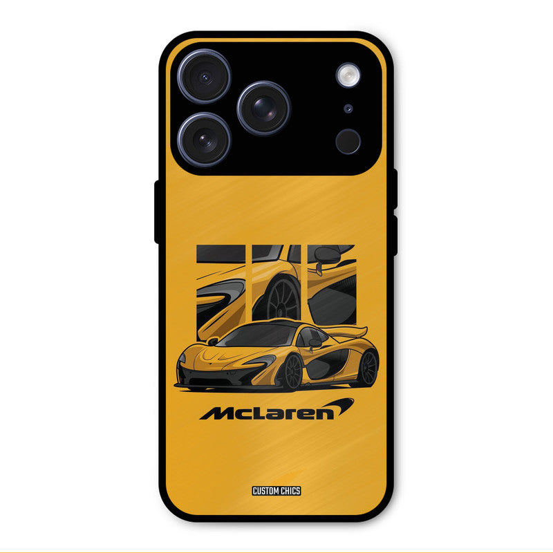Yellow Super Sportscar iPhone 17 Pro Max Mobile Back Cover - Car&Bike PrintShield Case