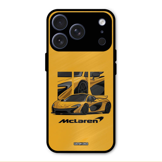 Yellow Super Sportscar iPhone 17 Pro Max Mobile Back Cover - Car&Bike PrintShield Case