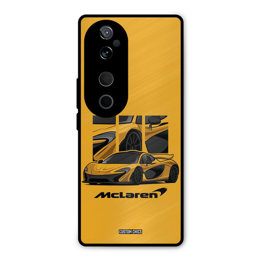 Yellow Super Sportscar Vivo V40 Pro Mobile Back Cover - Car&Bike PrintShield Case