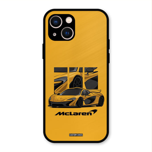 Yellow Super Sportscar iPhone 13 Mobile Back Cover - Car&Bike PrintShield Case