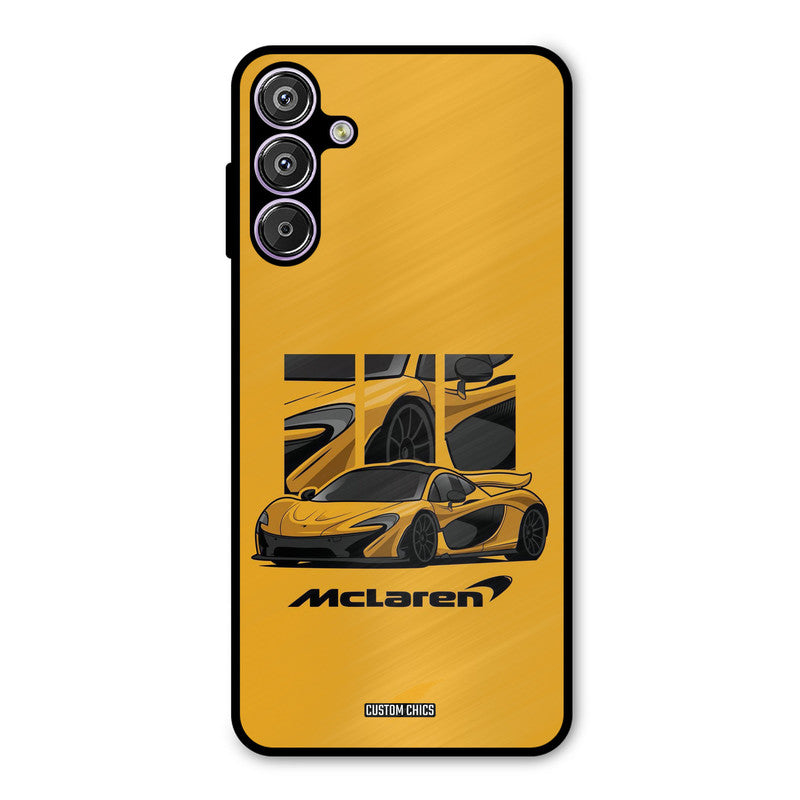 Yellow Super Sportscar Samsung Galaxy F15 Mobile Back Cover - Car&Bike PrintShield Case