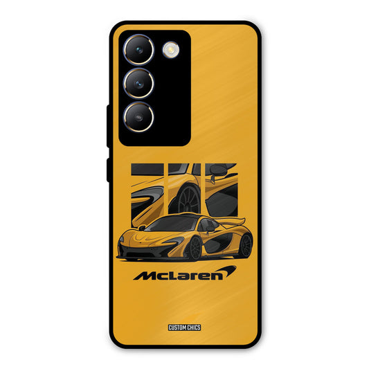 Yellow Super Sportscar Vivo Y200e Mobile Back Cover - Car&Bike PrintShield Case
