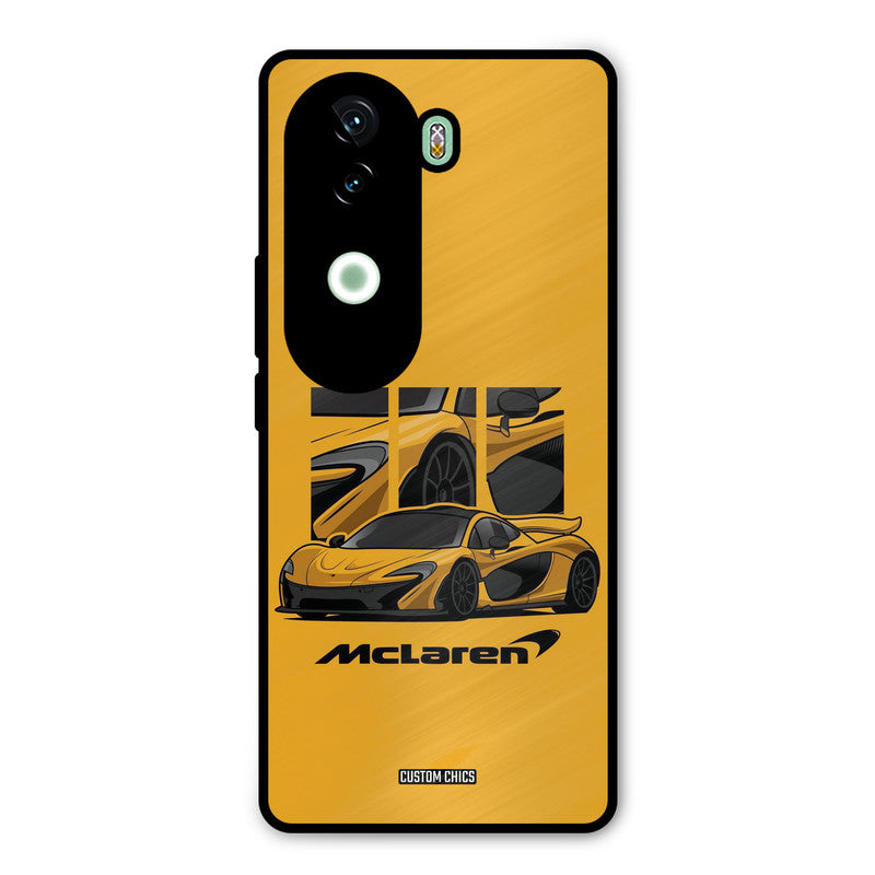 Yellow Super Sportscar Vivo V40e Mobile Back Cover - Car&Bike PrintShield Case