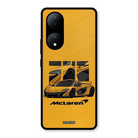 Yellow Super Sportscar Vivo Y100 Mobile Back Cover - Car&Bike PrintShield Case