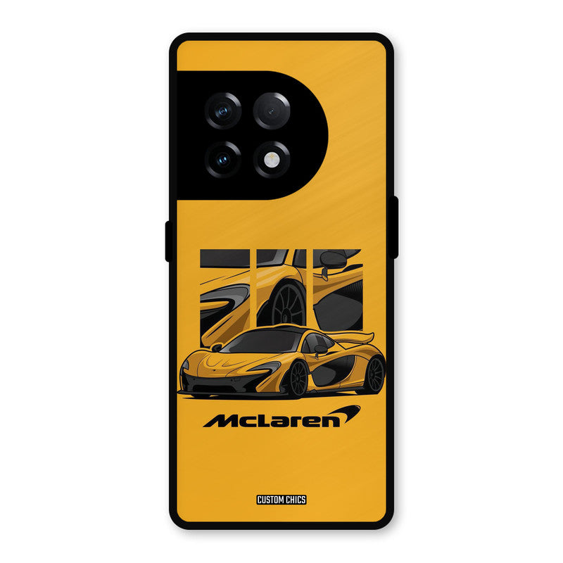 Yellow Super Sportscar OnePlus 11R Mobile Back Cover - Car&Bike PrintShield Case