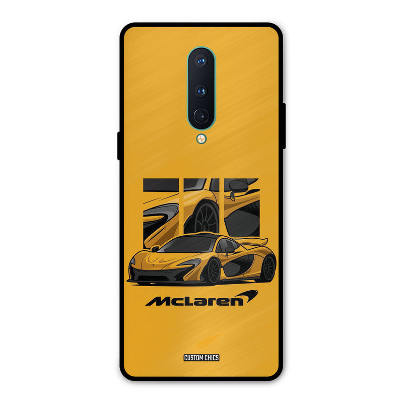 Yellow Super Sportscar Oneplus 8 Mobile Back Cover - Car&Bike PrintShield Case