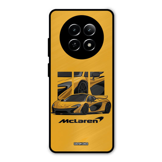 Yellow Super Sportscar Realme Narzo N65 Mobile Back Cover - Car&Bike PrintShield Case