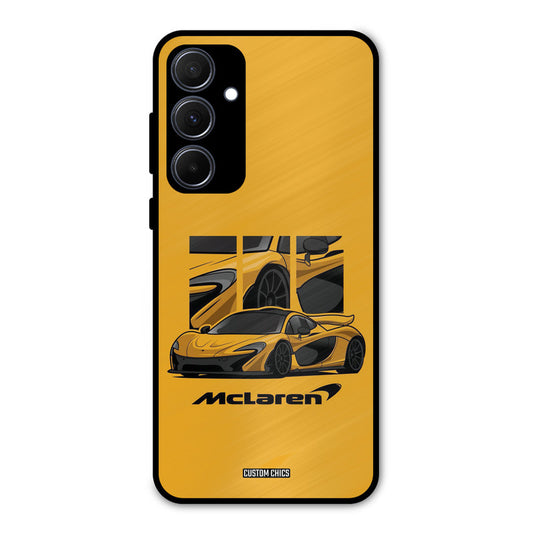 Yellow Super Sportscar Samsung Galaxy A35 5G Mobile Back Cover - Car&Bike PrintShield Case