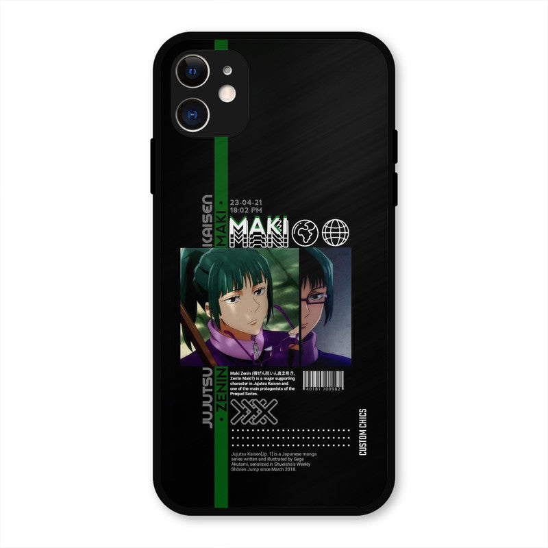 Zenin Maki iPhone 11 Mobile Back Cover - Anime PrintShield Case