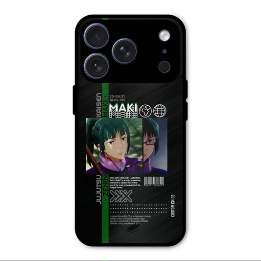 Zenin Maki iPhone 17 Pro Mobile Back Cover - Anime PrintShield Case