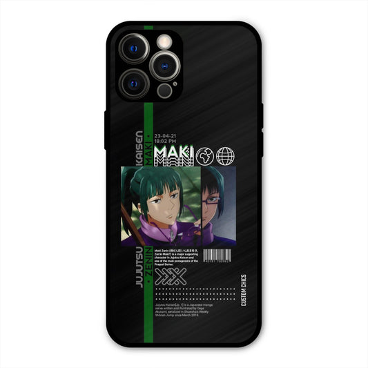 Zenin Maki iPhone 12 Pro Max Mobile Back Cover - Anime PrintShield Case