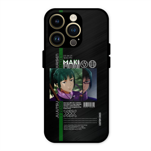 Zenin Maki iPhone 14 Pro Mobile Back Cover - Anime PrintShield Case