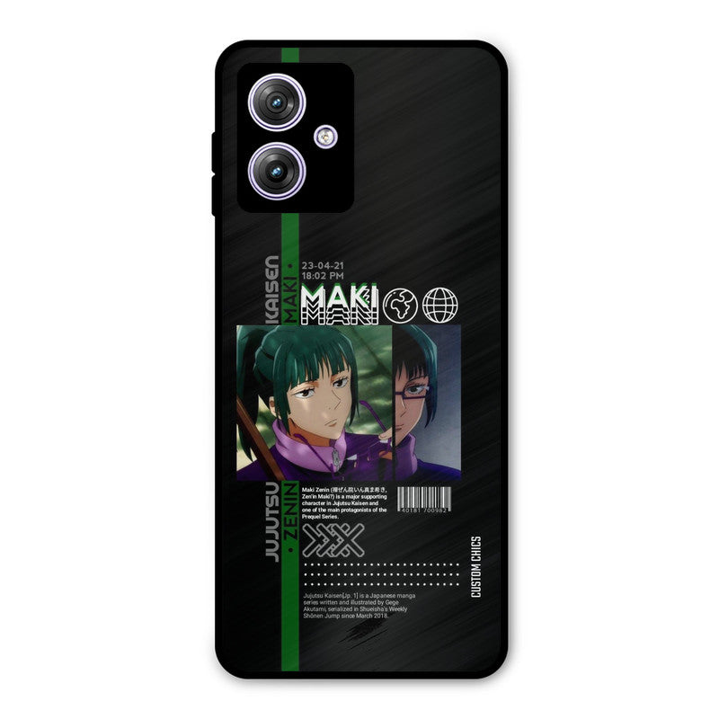 Zenin Maki Moto G54 Mobile Back Cover - Anime PrintShield Case