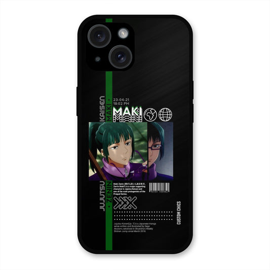 Zenin Maki iPhone 15 Mobile Back Cover - Anime PrintShield Case
