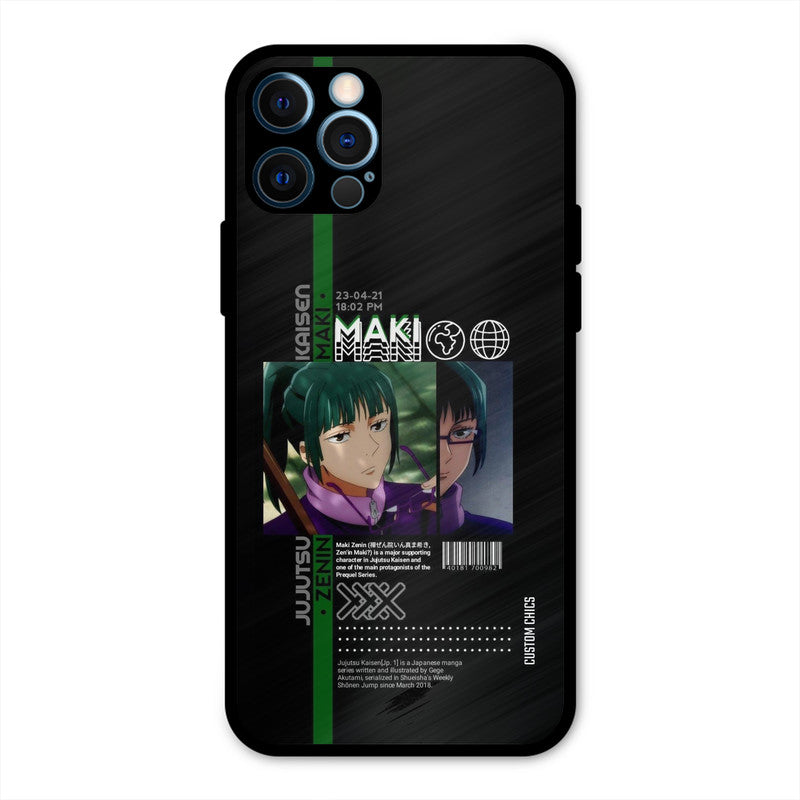 Zenin Maki iPhone 12 Pro Mobile Back Cover - Anime PrintShield Case