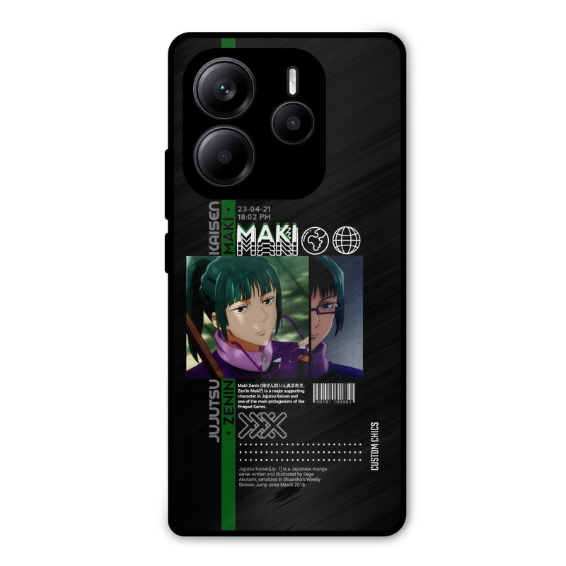 Zenin Maki Redmi Note 14 Mobile Back Cover - Anime PrintShield Case
