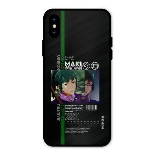Zenin Maki iPhone XS Mobile Back Cover - Anime PrintShield Case