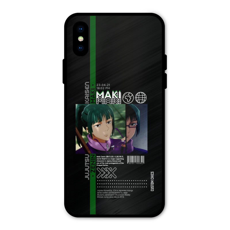 Zenin Maki iPhone X Mobile Back Cover - Anime PrintShield Case