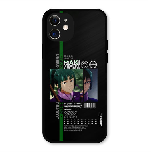 Zenin Maki iPhone 12 Mobile Back Cover - Anime PrintShield Case
