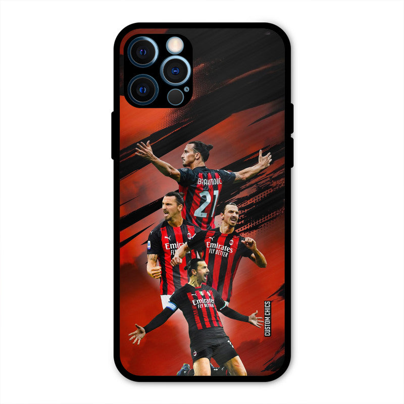 Zlatan Ibrahimovic Agression  iPhone 12 Pro Mobile Back Cover - Sports PrintShield Case